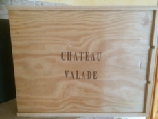 3 Fl. Château Valade Rouge  AOC Bordeaux in Original- Holzkiste