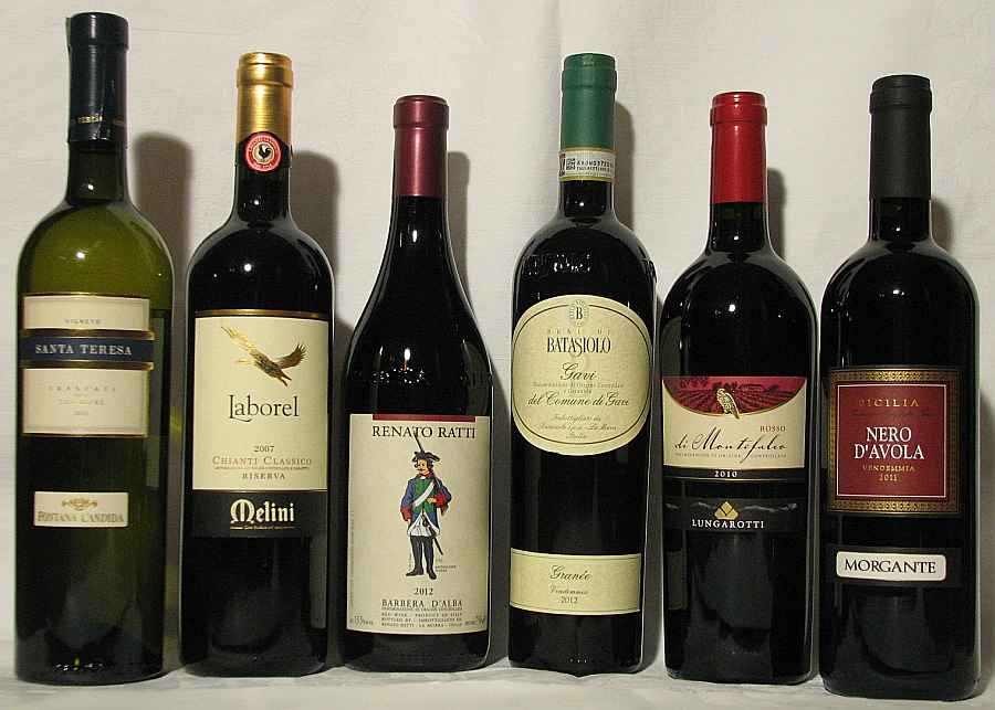 Überraschungspaket mit hochwertigen Weinen aus Italien