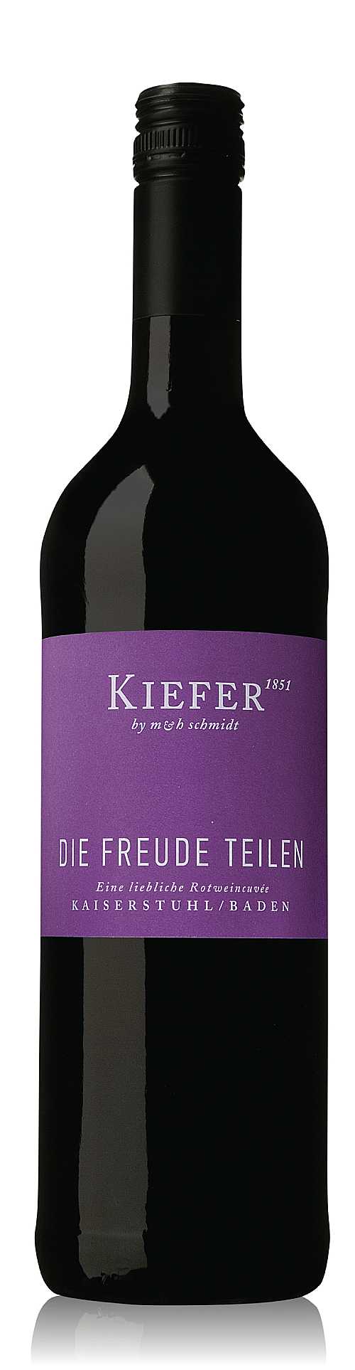 DIE FREUDE TEILEN; eine liebliche Rotweincuvée Weingut Kiefer Eichstetten am Kaiserstuhl